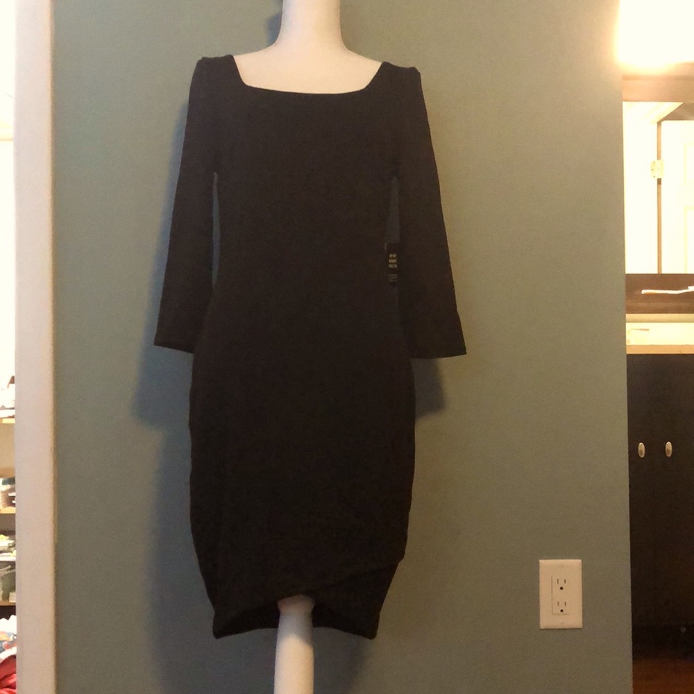 NWT Express black dress with sleeves